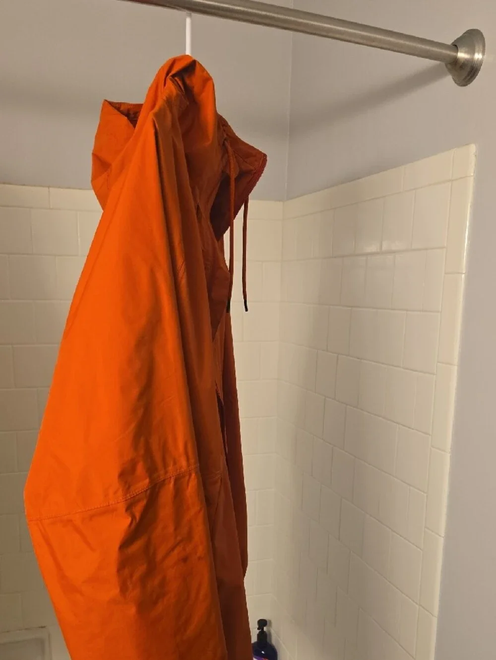 The North Face Bright Orange Hooded Windbreaker Jacket